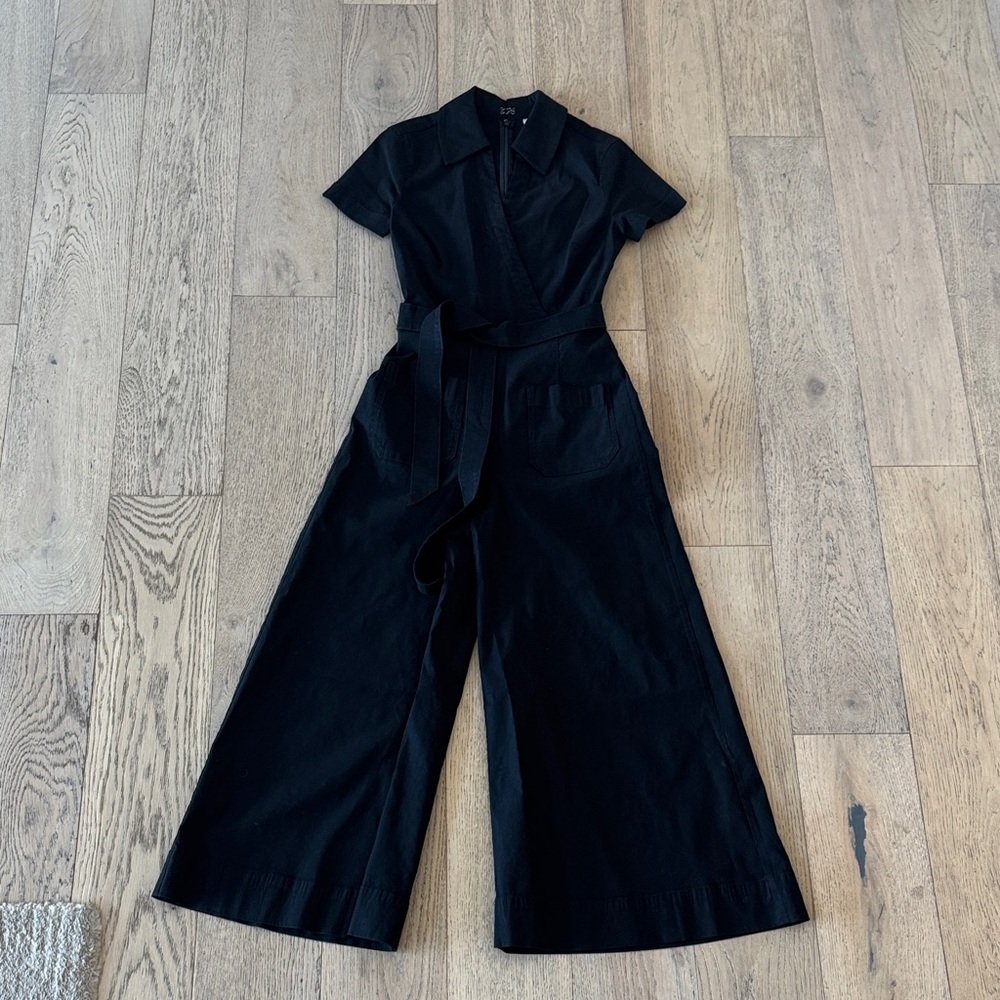 Anthropologie Black Wide-Leg Jumpsuit